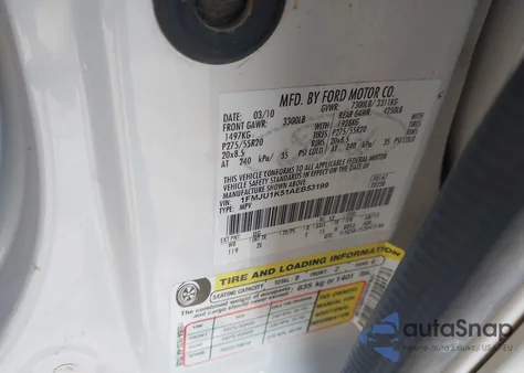 2010 Ford Expedition Limited z USA, uszkodzony, nr VIN 1FMJU1K51AEB53199